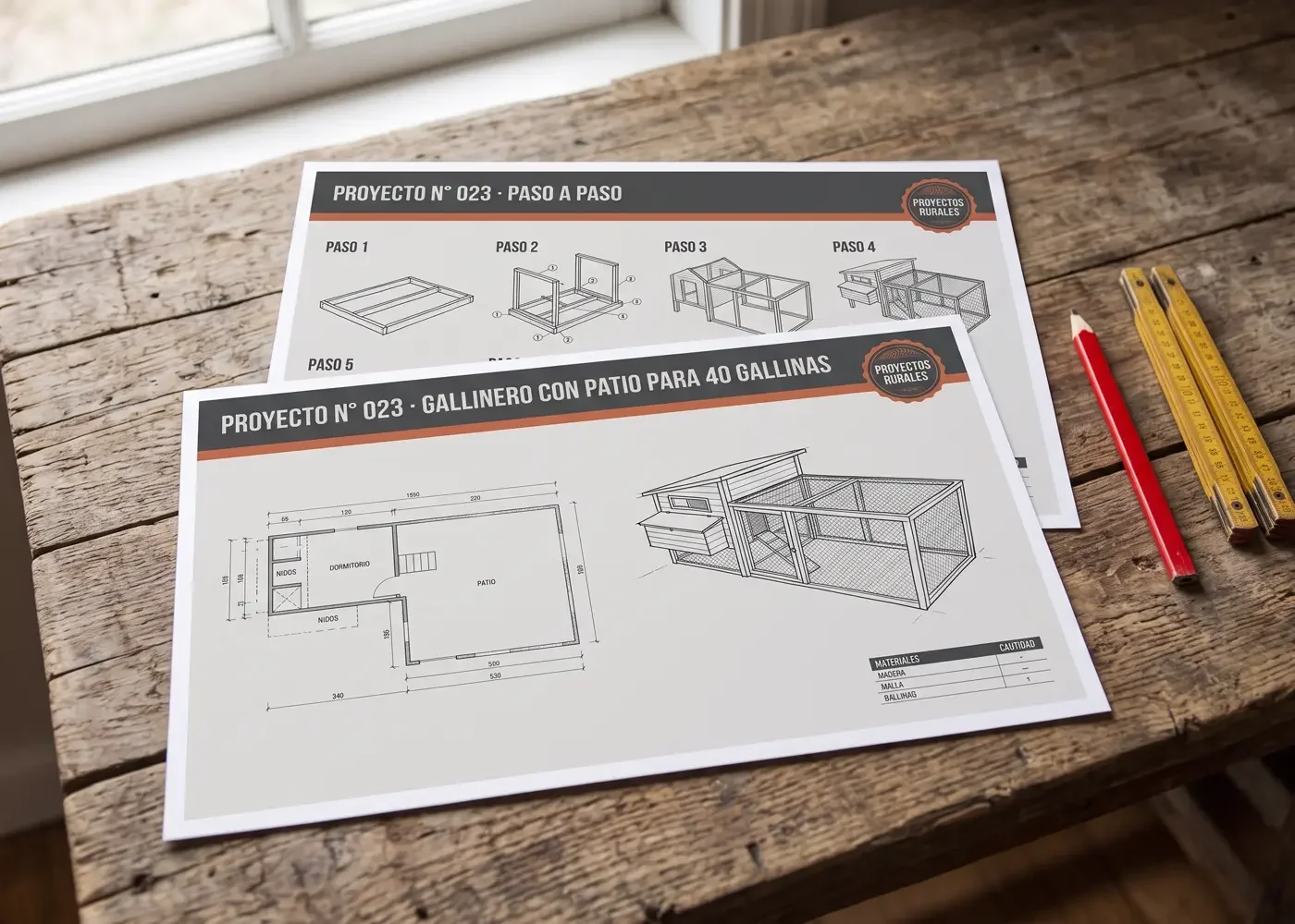 Las 2 páginas de un proyecto: ficha y paso a paso